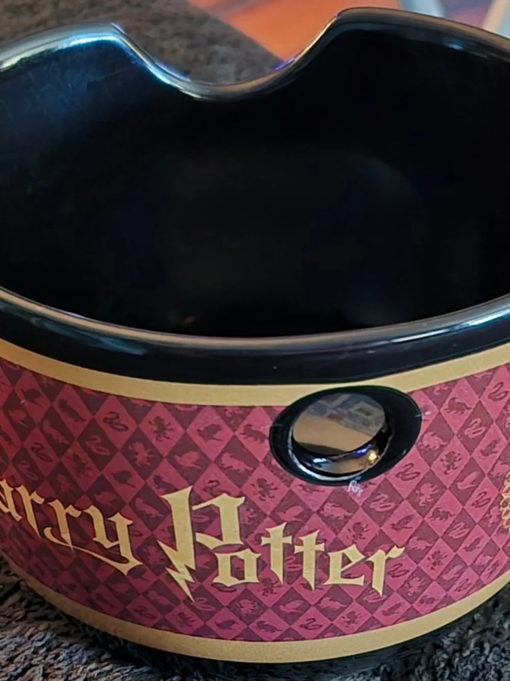 Culturefly Ceramic Harry Potter Chibi Characters Ramen Noodle Bowl Red Gold NEW
